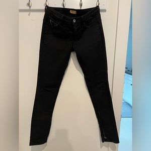 Low rise black jeans